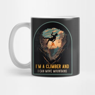 Rope climbing quote mountains adventure Mug